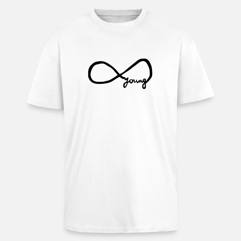 infinity_young - T-shirt unisexe oversize épais - blanc