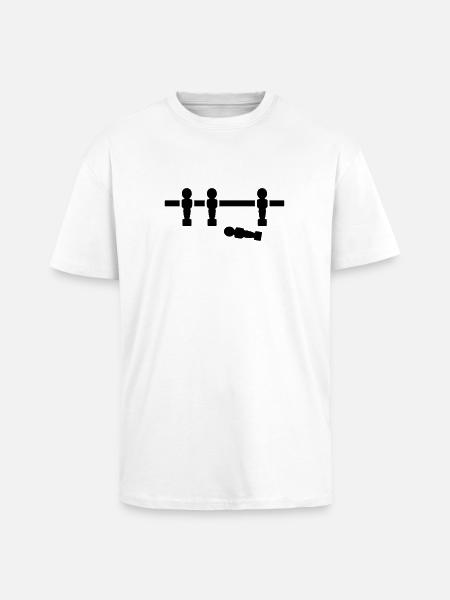 Tischkicker - Oversized Heavyweight Unisex T-Shirt - Weiß