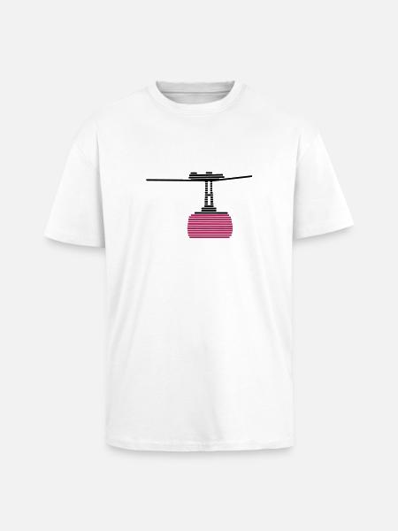 cable car - Unisex Oversized Heavyweight T-shirt - white