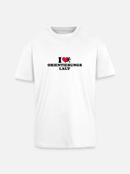Orientierungslauf - Oversized Heavyweight Unisex T-Shirt - Weiß
