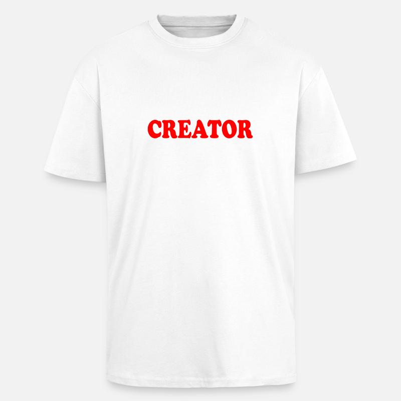 Creator - T-shirt unisexe oversize épais - blanc