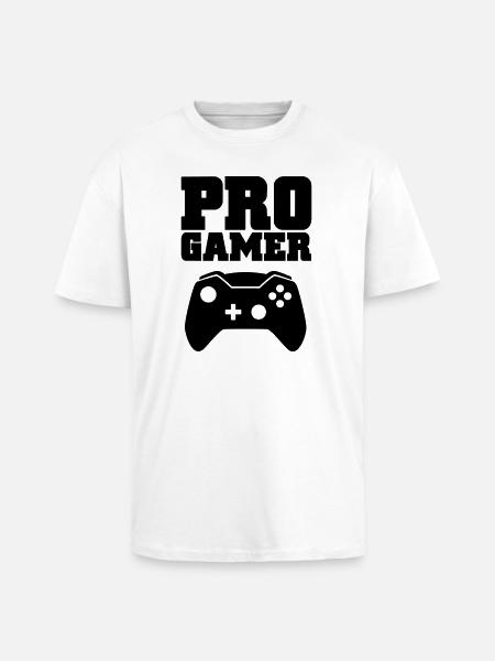 pro gamer - Unisex Oversized Heavyweight T-shirt - white