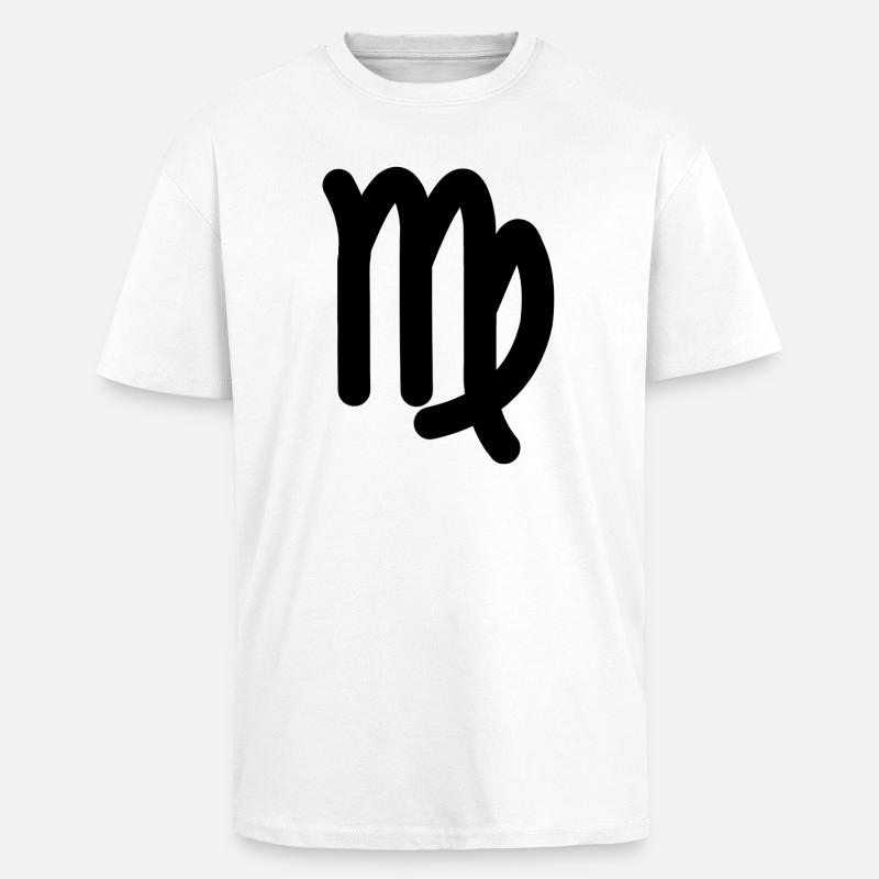 Sternzeichen Jungfrau Jungfrau - Oversized Heavyweight Unisex T-Shirt - Weiß