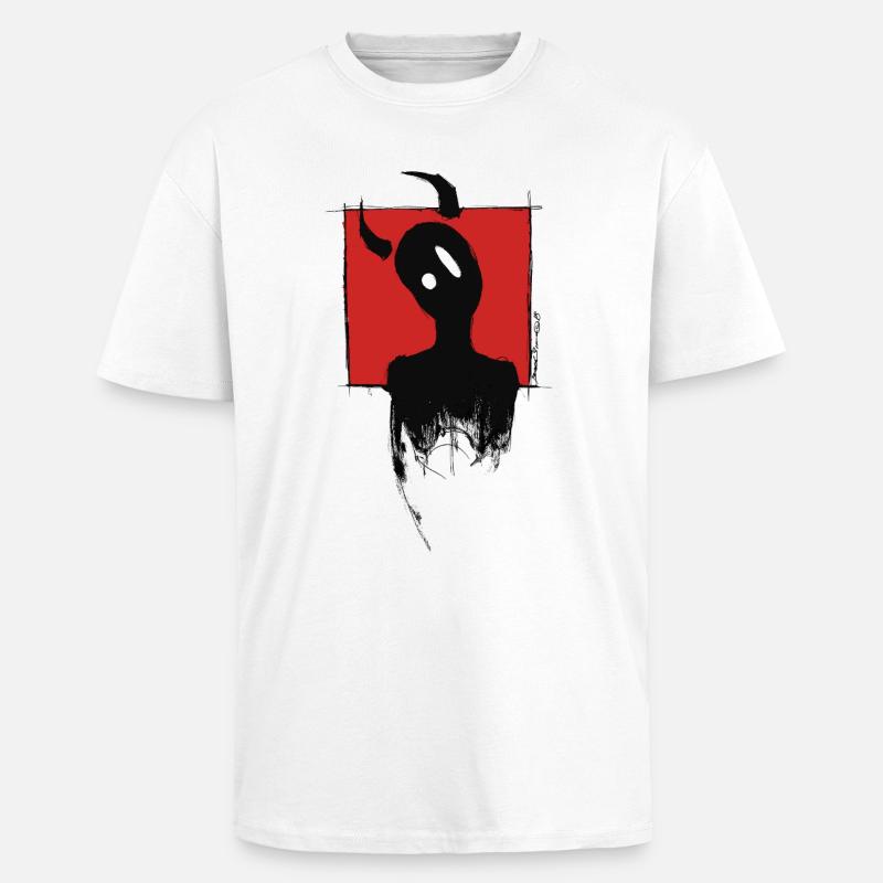 Devil Boy - Unisex Oversized Heavyweight T-shirt - white
