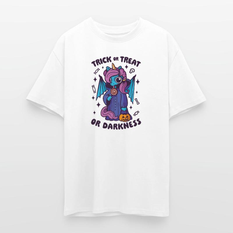 Dark Candy Unicorn - Süßes oder Saures oder Dunkelheit Oversized Heavyweight Unisex T-Shirt