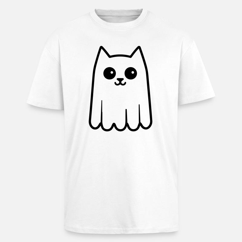 Katze Geist - Oversized Heavyweight Unisex T-Shirt - Weiß