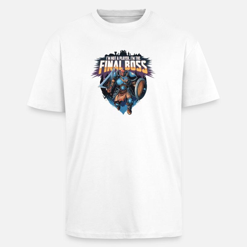 I'm the FinalBoss – Powerful Character - Unisex Oversized Heavyweight T-shirt - white