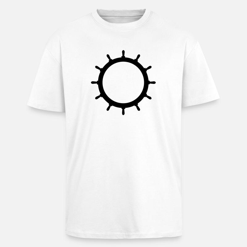 Steering EMPTY 1c - Unisex Oversized Heavyweight T-shirt - white