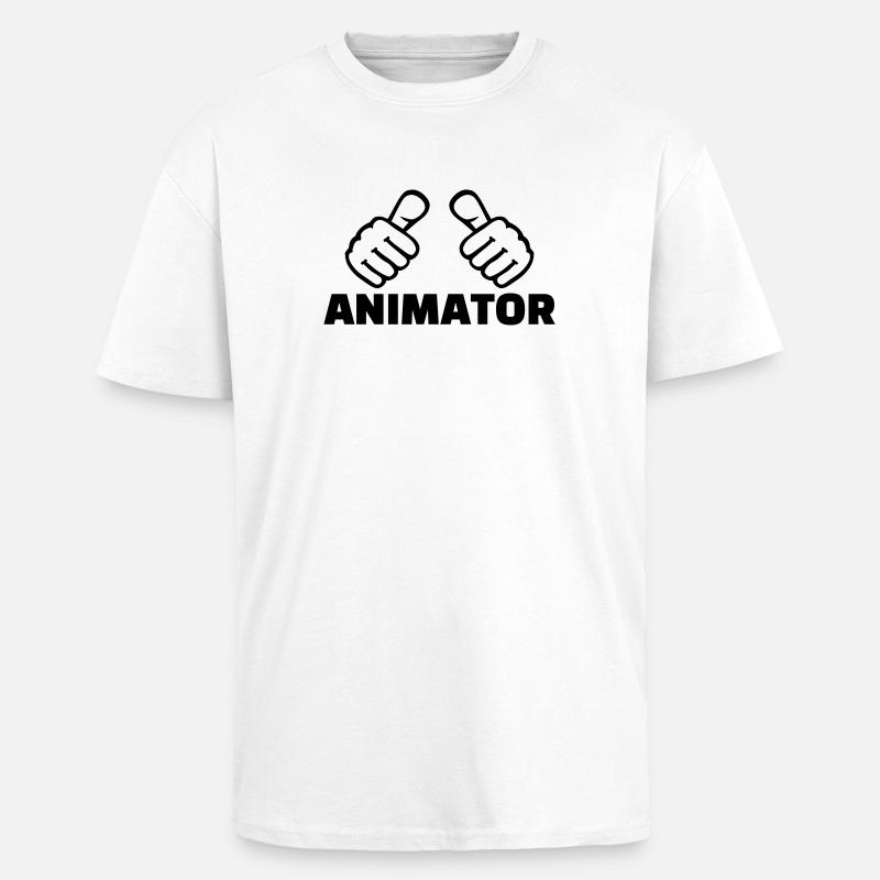 Animateur - Oversized Heavyweight Unisex T-Shirt - Weiß