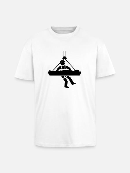 Höhenrettung - Oversized Heavyweight Unisex T-Shirt - Weiß