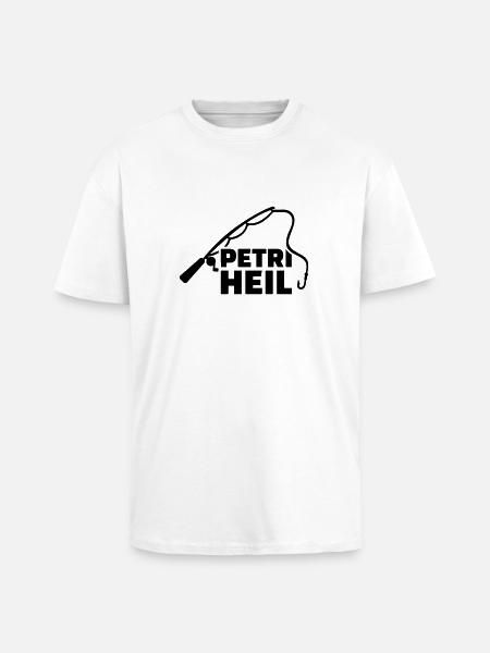 Petri Heil - Oversized Heavyweight Unisex T-Shirt - Weiß