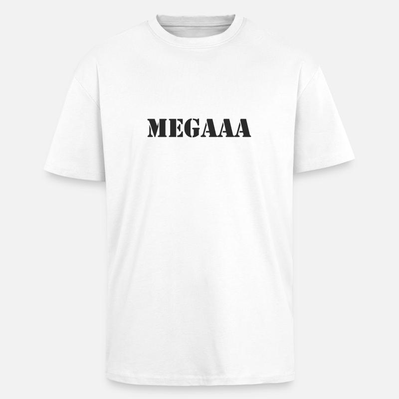 Mega - Oversized Heavyweight Unisex T-Shirt - Weiß