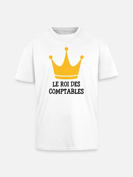 Accountant / Accounting / Comptable / Comptabilité - Unisex Oversized Heavyweight T-shirt - white