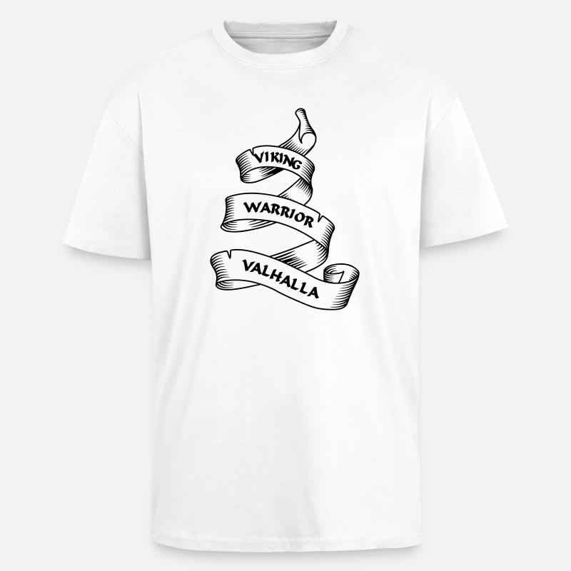 Wikinger Wimpel oder Banner transparent - Oversized Heavyweight Unisex T-Shirt - Weiß
