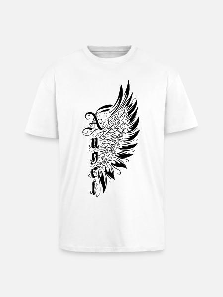 Wing Angel Wing Angel - Unisex Oversized Heavyweight T-shirt - white