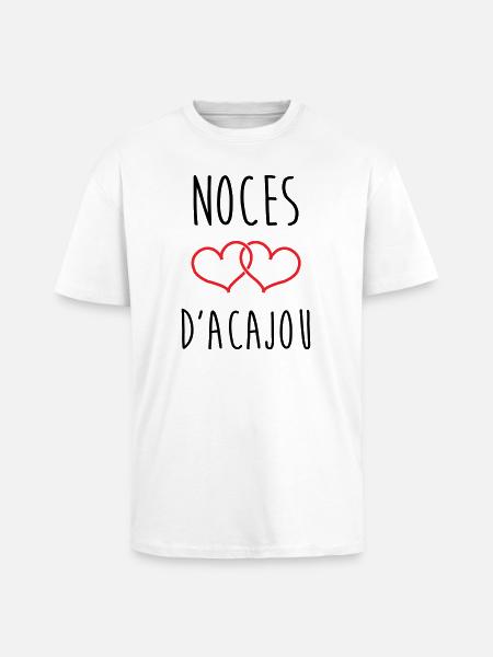 Mahogany Wedding 27 Years - Unisex Oversized Heavyweight T-shirt - white