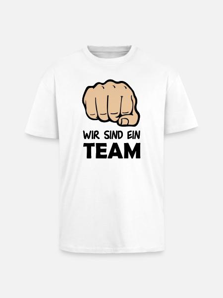 faust_team_002 - Oversized Heavyweight Unisex T-Shirt - Weiß