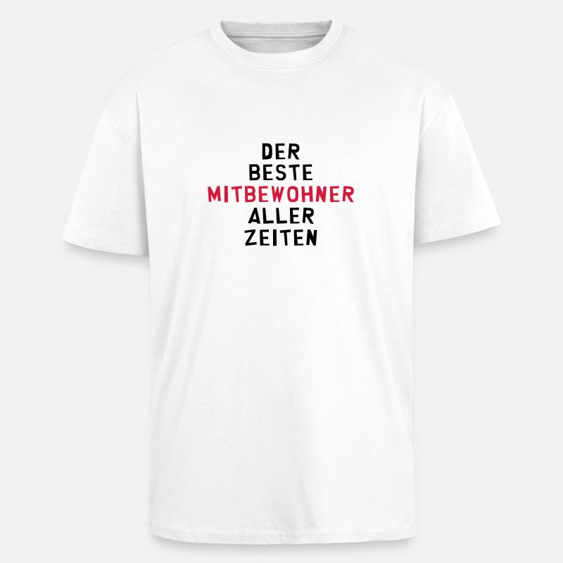 Mitbewohner Mitbewohnerin Freund Freundschaft Nähe - Oversized Heavyweight Unisex T-Shirt - Weiß