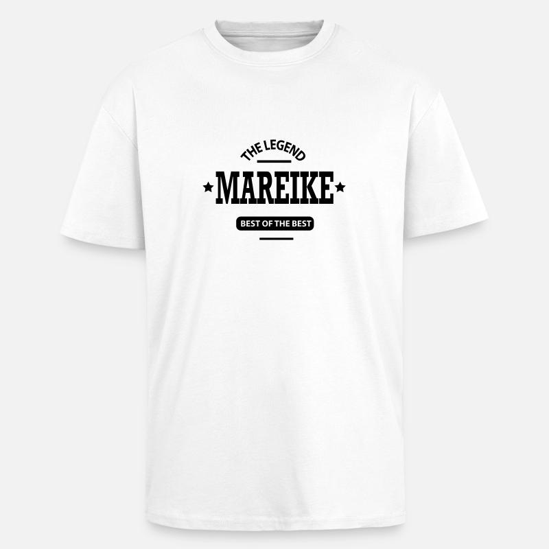 mareike - Oversized Heavyweight Unisex T-Shirt - Weiß