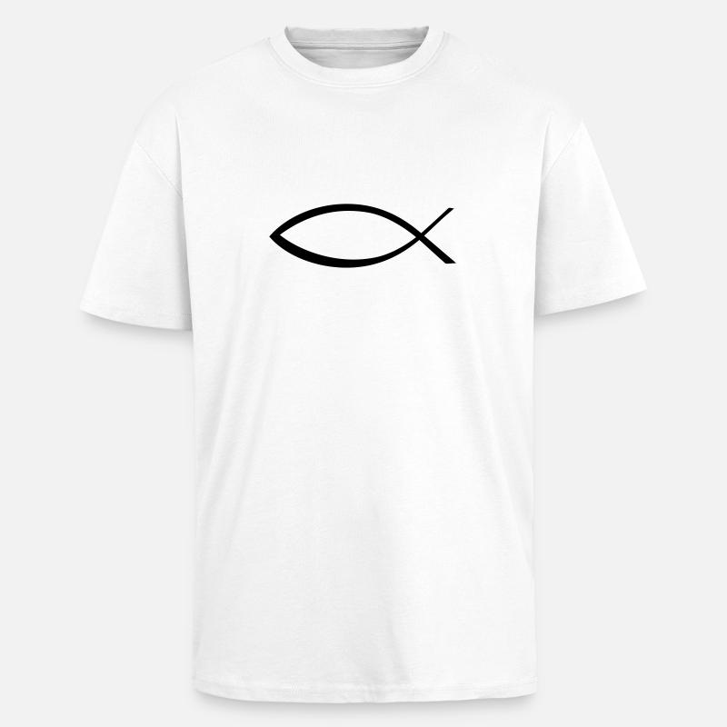 Jesus - Oversized Heavyweight Unisex T-Shirt - Weiß