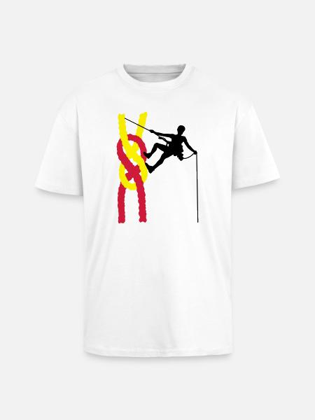 climbing - T-shirt unisexe oversize épais - blanc