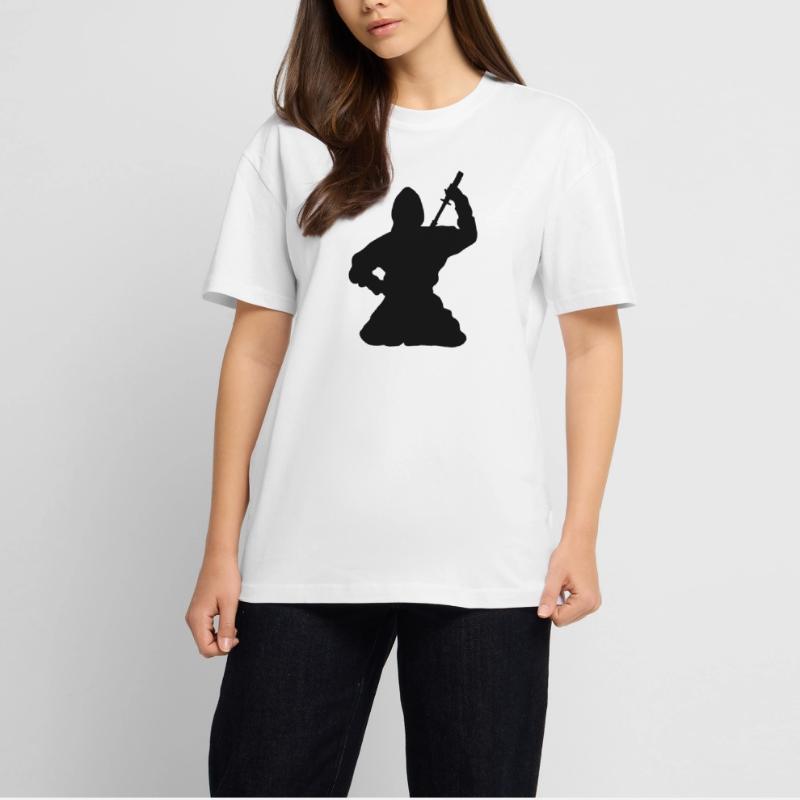 Ninja japanischer Spion oder Attentäter Oversized Heavyweight Unisex T-Shirt