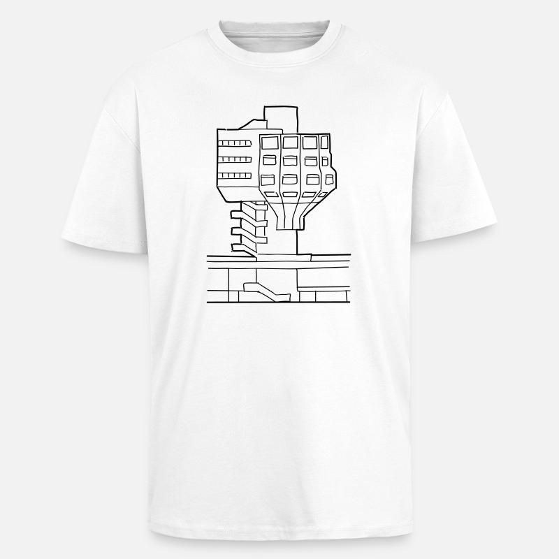 Bierpinsel in Steglitz - Oversized Heavyweight Unisex T-Shirt - Weiß