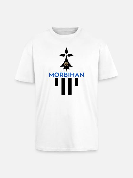 Morbihan 56 logo - Unisex Oversized Heavyweight T-shirt - white
