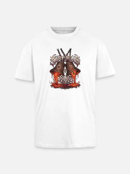Heavy Metal Christmas - Unisex Oversized Heavyweight T-shirt - white