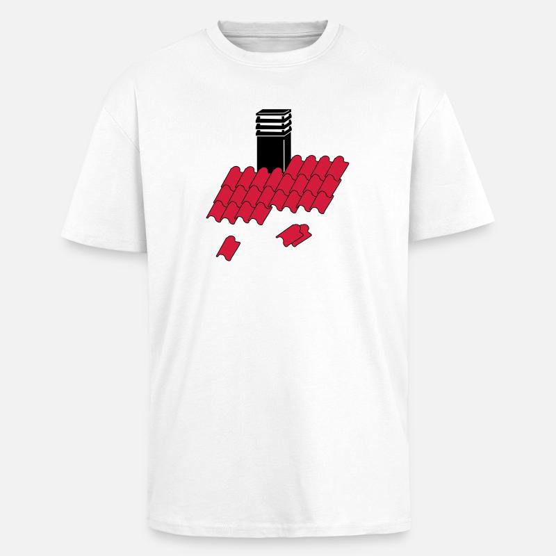 Überdachung _chimney_c1 - Oversized Heavyweight Unisex T-Shirt - Weiß