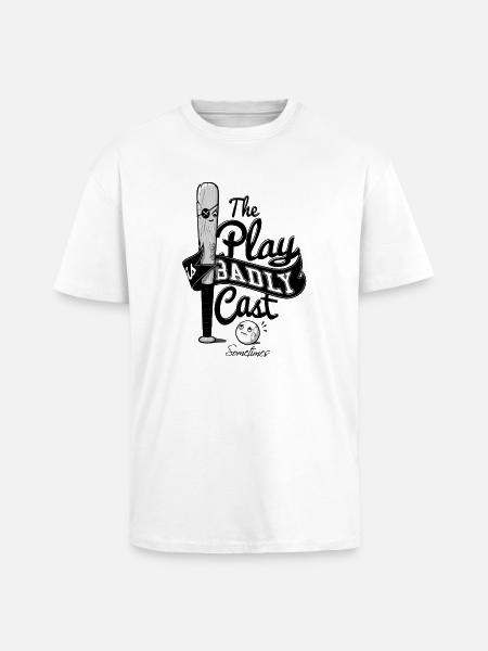 BadBat - Unisex Oversized Heavyweight T-shirt - white