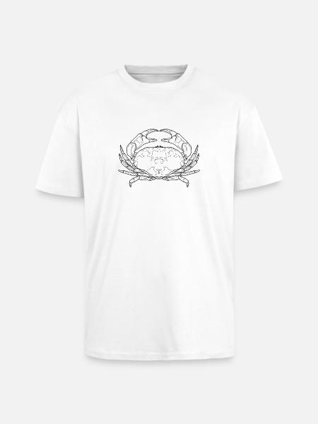 Krebs - Oversized Heavyweight Unisex T-Shirt - Weiß