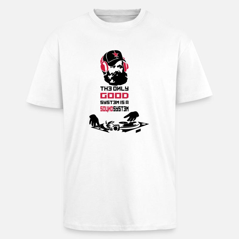 marx - Oversized Heavyweight Unisex T-Shirt - Weiß