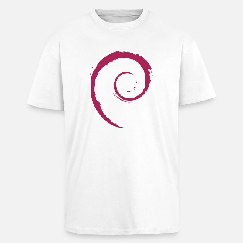 Linux Spirale Betriebssystem PC Geschenk IT Idee - Oversized Heavyweight Unisex T-Shirt - Weiß