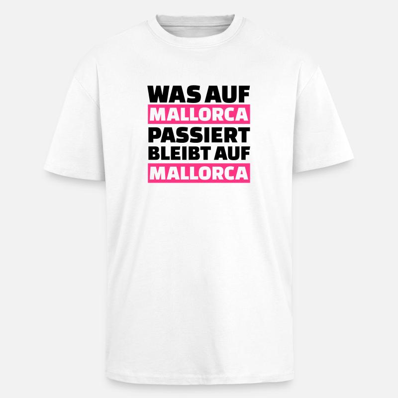 Mallorca - Oversized Heavyweight Unisex T-Shirt - Weiß