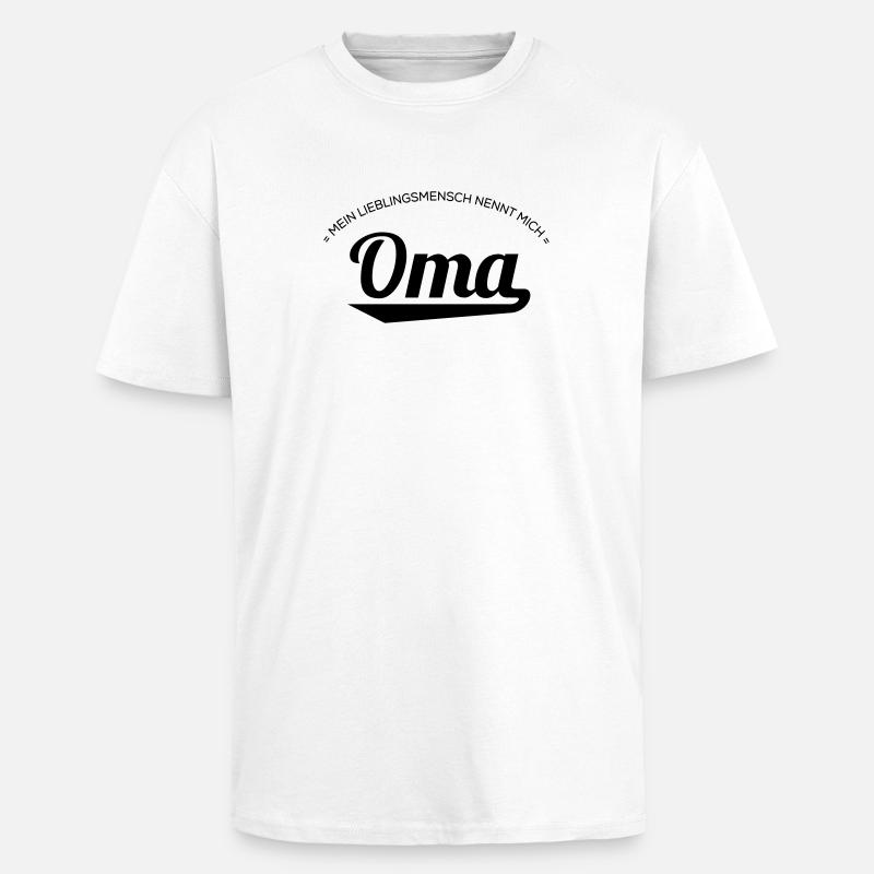 Oma - Oversized Heavyweight Unisex T-Shirt - Weiß