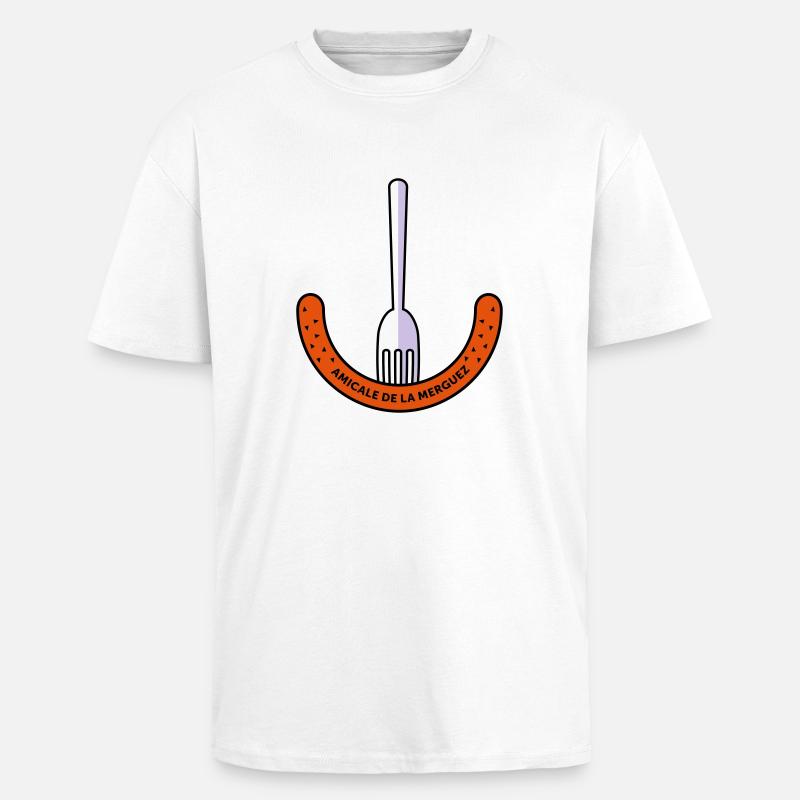 Amicale de la Merguez - Unisex Oversized Heavyweight T-shirt - white