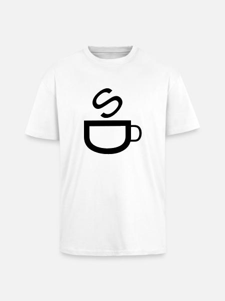 Cafe - Unisex Oversized Heavyweight T-shirt - white