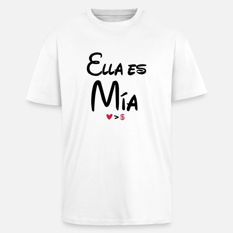 ella_es_mia - Oversized Heavyweight Unisex T-Shirt - Weiß