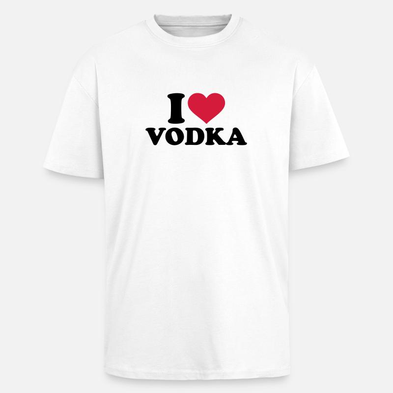 Wodka - Oversized Heavyweight Unisex T-Shirt - Weiß