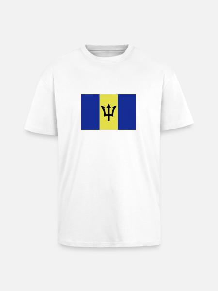 barbados - Oversized Heavyweight Unisex T-Shirt - Weiß