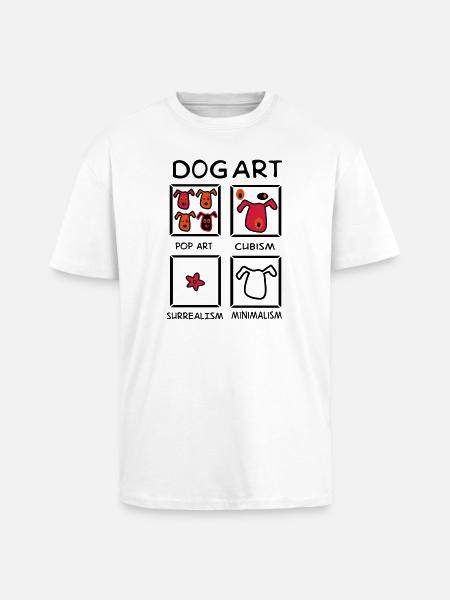 Hund - Oversized Heavyweight Unisex T-Shirt - Weiß