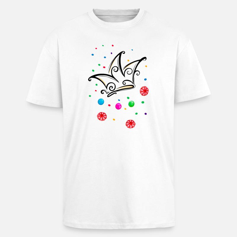 Fool’s Cap Candy Camel - T-shirt unisexe oversize épais - blanc