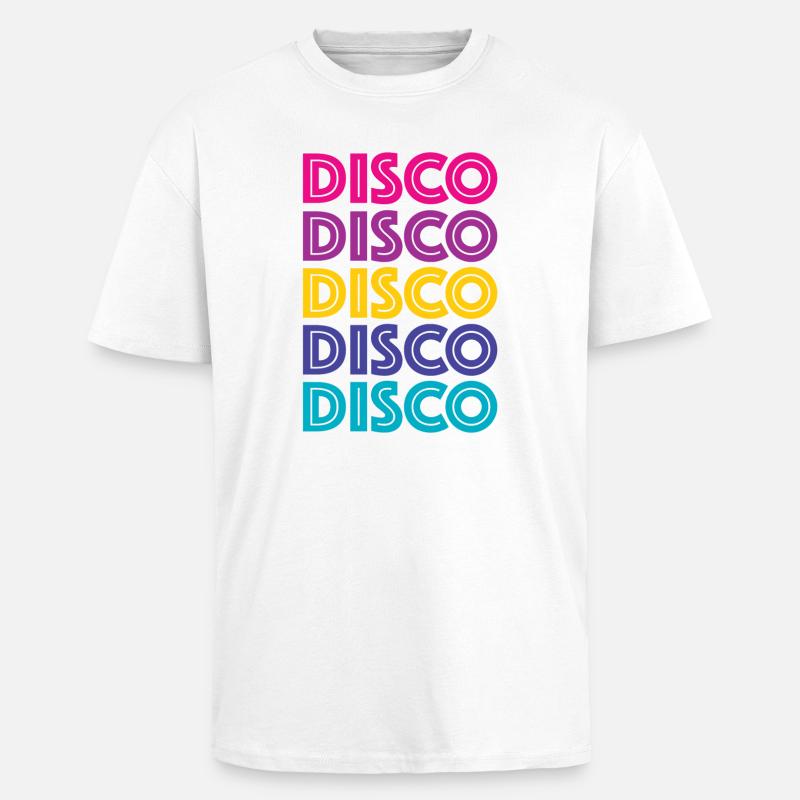 Disco Disco Disco - Oversized Heavyweight Unisex T-Shirt - Weiß