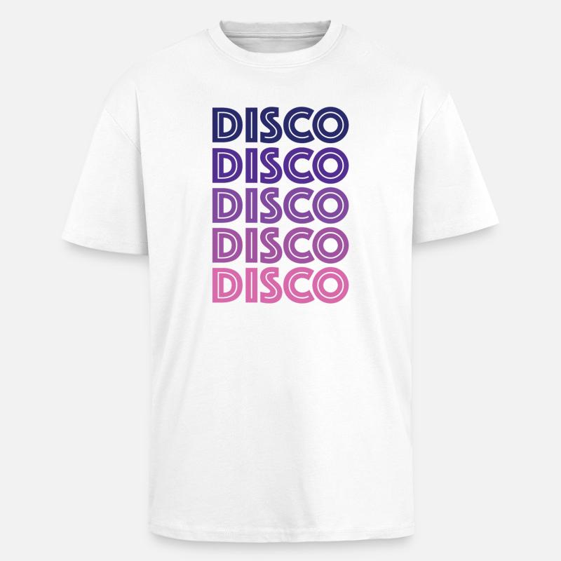 Disco Disco Disco - Oversized Heavyweight Unisex T-Shirt - Weiß