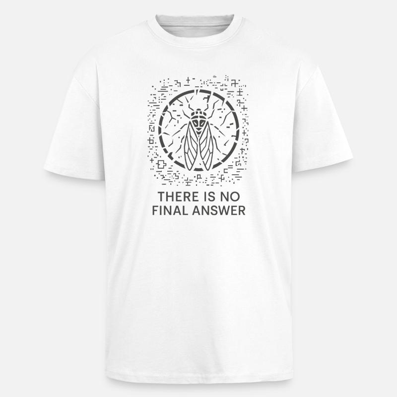 Cicada Infinite Cipher - Oversized Heavyweight Unisex T-Shirt - Weiß