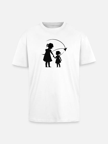 Meine Schwester Photoroom - Oversized Heavyweight Unisex T-Shirt - Weiß
