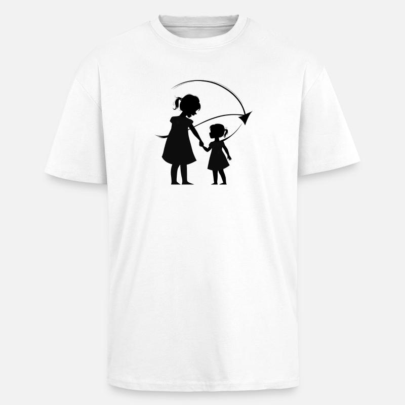 Meine Schwester Photoroom - Oversized Heavyweight Unisex T-Shirt - Weiß