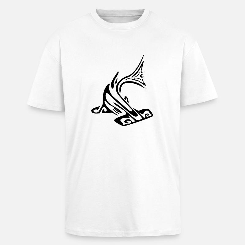 hammer_sharkmanta - Oversized Heavyweight Unisex T-Shirt - Weiß