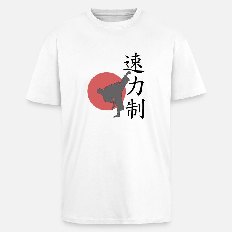 Speed Power Control WHITE BACKG - Oversized Heavyweight Unisex T-Shirt - Weiß